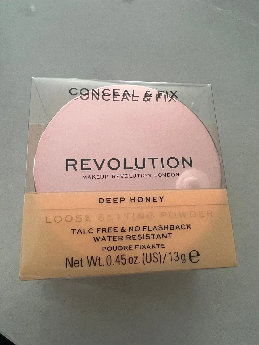 Revolution Loose Setting Powder - Deep Honey (pink & honey packaging)